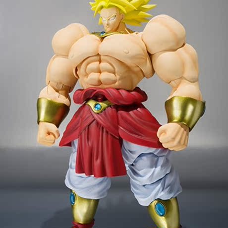 万代魂限定shf 七龙珠z 剧场版 布罗利 超级赛亚人 可动手办