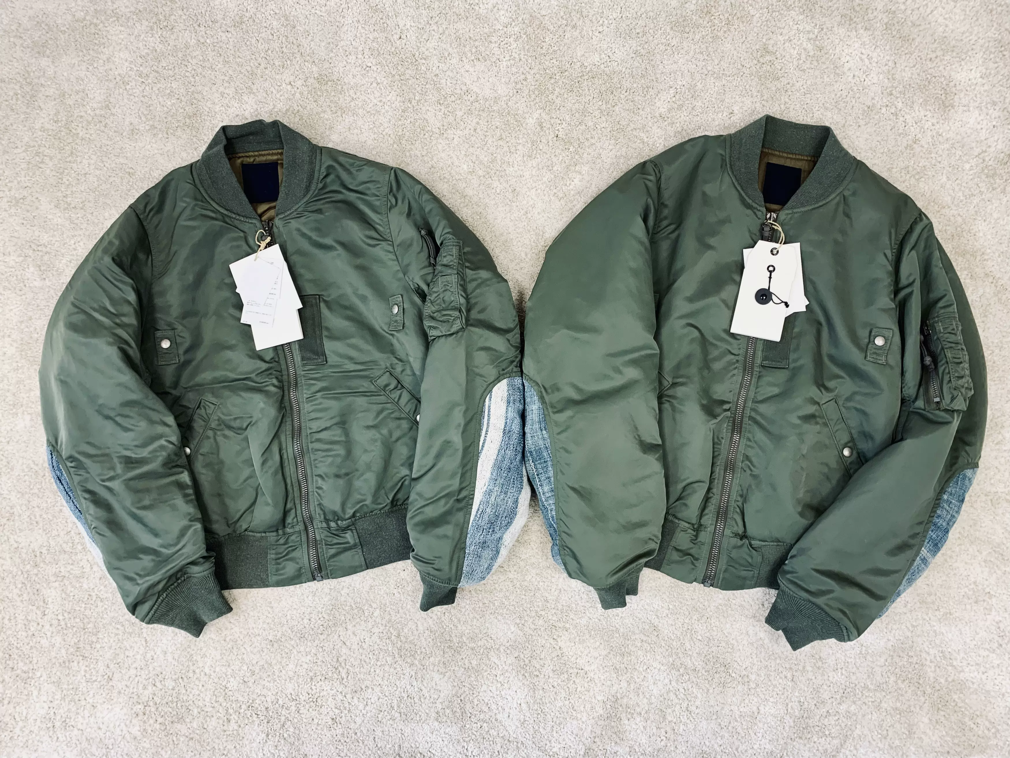 现货VISVIM 19SS ICT THORSON JKT 泥染古布水滴飞行夹克MA1-Taobao