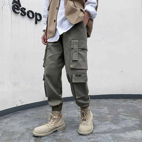 Martens, осенние штаны, повседневные брюки, в американском стиле, большой размер, свободный крой