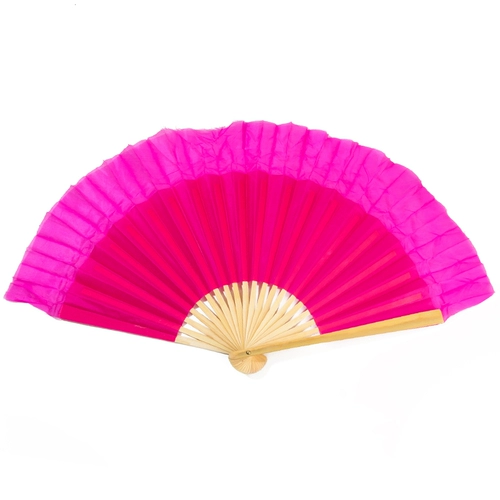 8 -INCH Real Silk Rongchang Fan Dancing Special's Special Dance Gangbang Yunnan Yunnan Flower Drum Fan Практика фаната Xiahong Fan