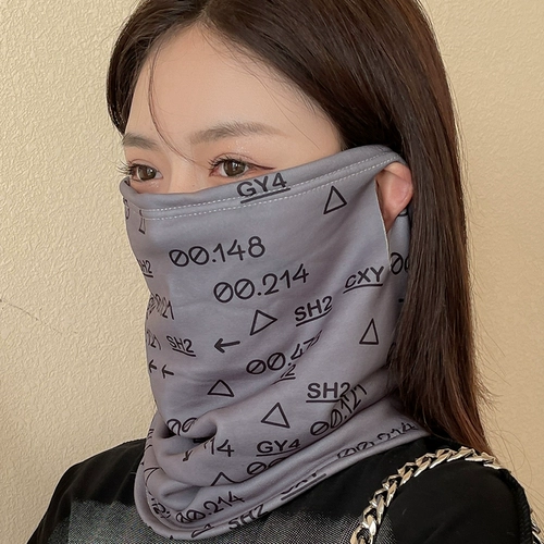 Удерживающий тепло универсальный шарф, трикотажная утепленная демисезонная маска, универсальная повязка на голову