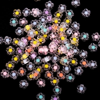 100 хрустальных цветочных бусин (планы) (6 -метровая веревка)