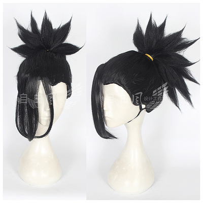 taobao agent [Freedom] Wenhao Nomo Akutagawa Silver COS wig black ponytail frying hair