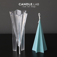 Ароматерапия DIY материалы/инструменты candle.lab | 蜡烛用六角锥形pc模具透明硬质塑料模具15