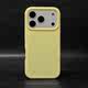 Minimalist Matte Dark Gray Orange Camera Magsafe Liquid Silicone Phone Case for iPhone 17, 16, 15, 14 and 13