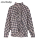 Mind Bridge in áo sơ mi hàng đầu Baijiahao quần áo phụ nữ mùa thu áo sơ mi thiết kế mới MTBL623A - Áo sơ mi