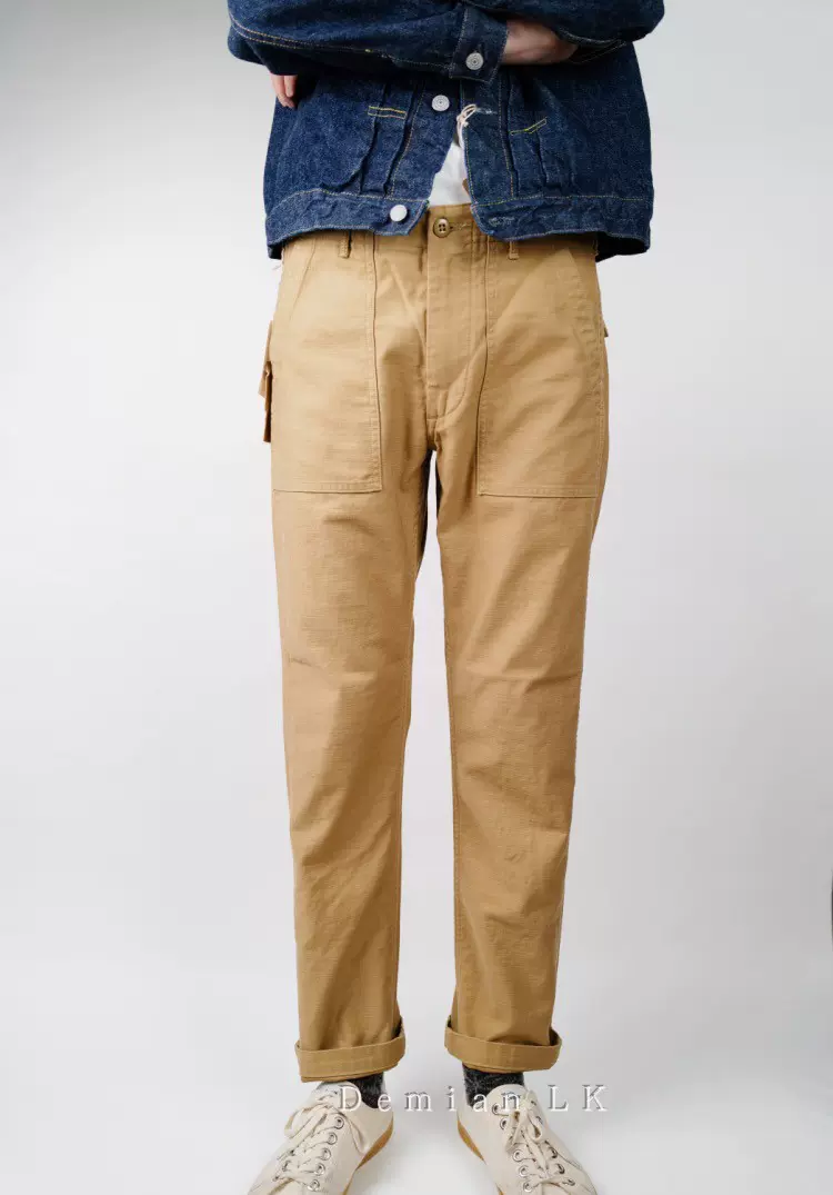 三色现货Orslow US ARMY FATIGUE PANTS OG107直筒工装休闲裤5002-Taobao