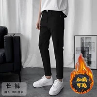 Черные утепленные зимние штаны