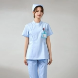 Летняя униформа медсестры, короткий раздельный комплект, короткий рукав