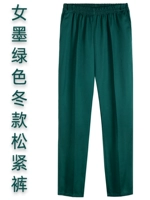 Женские темно -зеленые зимние брюки