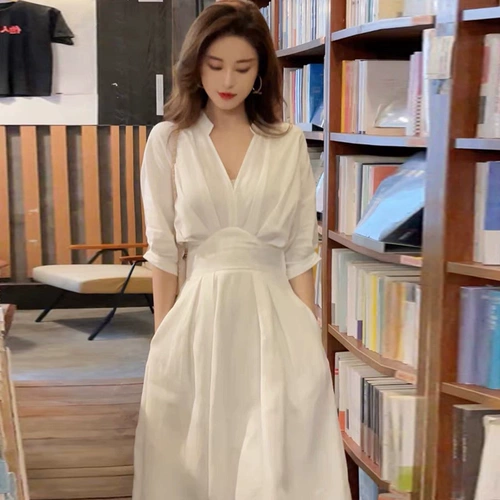 Летнее ретро платье, коллекция 2023, французский стиль, изысканный стиль