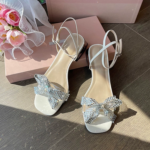 Сандалии, летняя обувь с бантиком, коллекция 2022