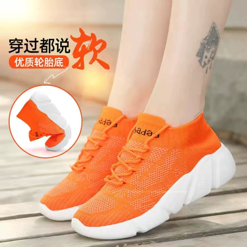 Летняя обувь, белые спортивные танцующие туфли, мягкая подошва