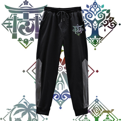 taobao agent The original god rice wife Sumi Mondon Eriyue element logo clothes casual pants sports pants men's and women's trousers youth ss