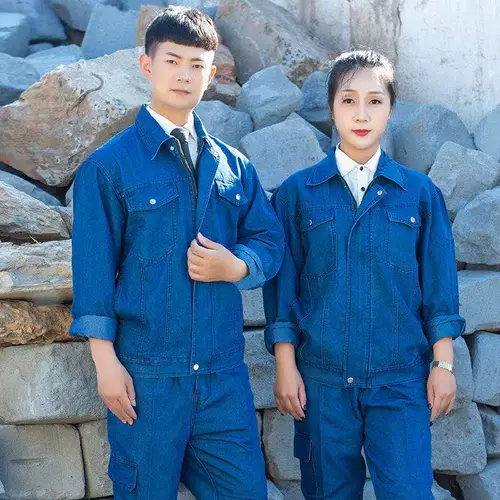 Летний тонкий хлопковый джинсовый износостойкий дышащий комбинезон, защита от ожогов