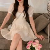 Anli anli Bow First Love Girl Girl Sweet Fairy, Pure Desire Style Girl Net Yarn Короткая юбка новая