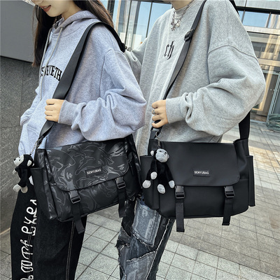 taobao agent Men's summer Japanese universal shoulder bag, capacious one-shoulder bag