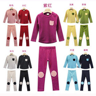 Autumn children's pijama suitable for men and women, thermal underwear, trousers, set, children's clothing, long sleeve