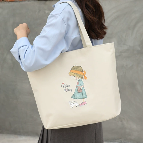 Шоппер, портативная модная вместительная и большая льняная сумка для выхода на улицу, сумка через плечо
