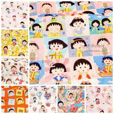 taobao agent Cherry ball series pure cotton fabric cartoon little girl shirt dress handmade bag