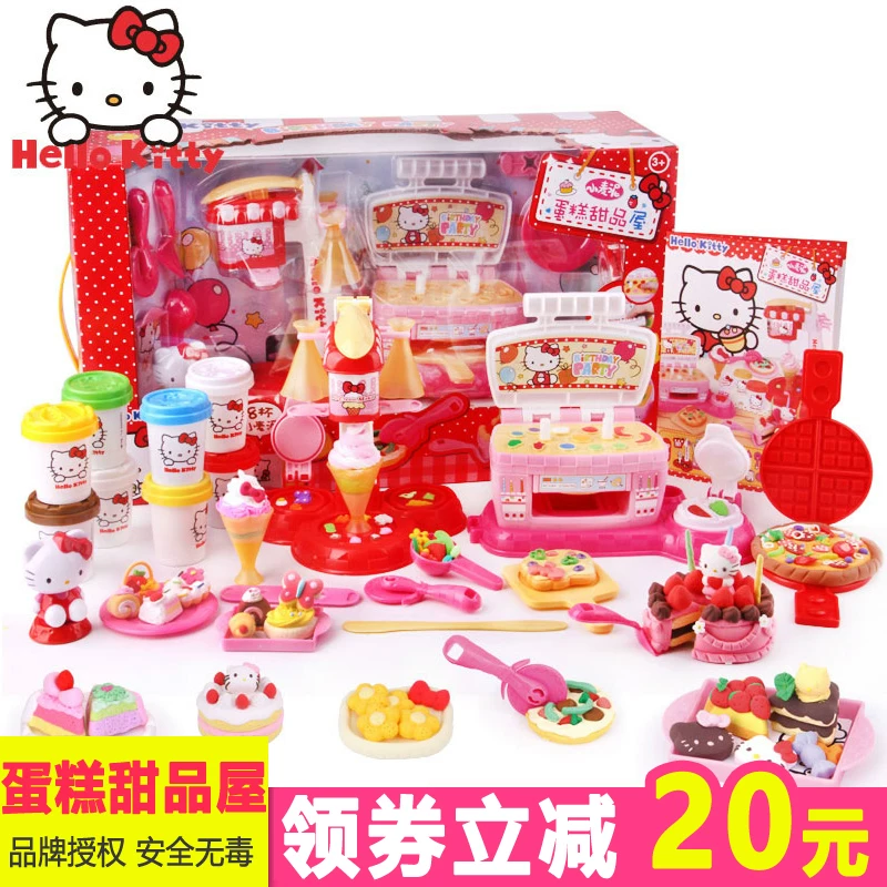 Hello kitty, машина для десертов, пластилин, игрушка, подарок на день рождения