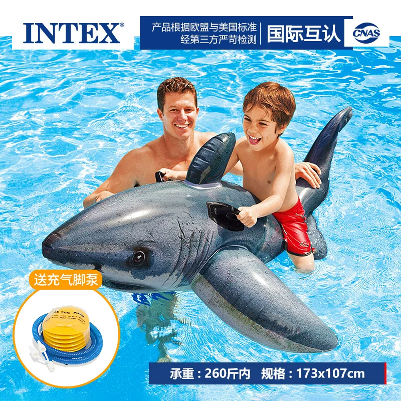 Плавательный надувной круг INTEX для взрослых, надувная игрушка, фламинго, единорог