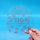 10 Round Label Black STECA