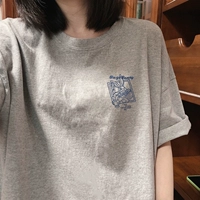 Tide, японская ретро хлопковая летняя футболка, дизайнерский топ для школьников, оверсайз, свободный крой