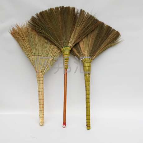 手工木地板高粱苗芒草 软竹 小扫把 笤帚 加大厚编织扫床包邮