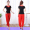 Black and red short sleeved top+red Harlan pants