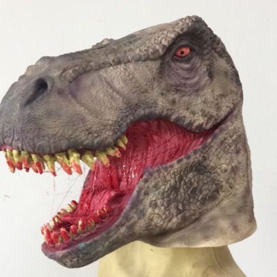 taobao agent Jurassic World Dinosaur Mask Cartoon Bawang Laustant Halloween latex animal mask dinosaur