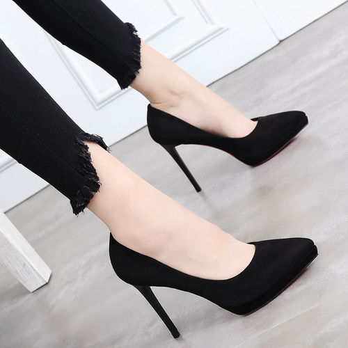 Румяна с заостренным носом, водостойкая обувь, рабочие туфли на высоком каблуке, 2021 года, новая коллекция, популярно в интернете, 10см