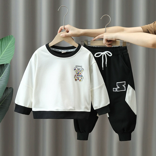 Осенний комплект для мальчиков, детская толстовка, спортивный костюм, коллекция 2023