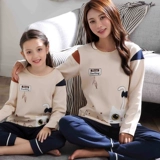 Милая хлопковая демисезонная пижама, в корейском стиле, семейный стиль, подходит для подростков
