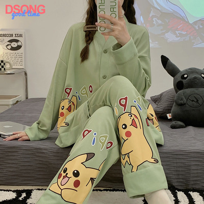 taobao agent Autumn demi-season pijama, long sleeve, plus size
