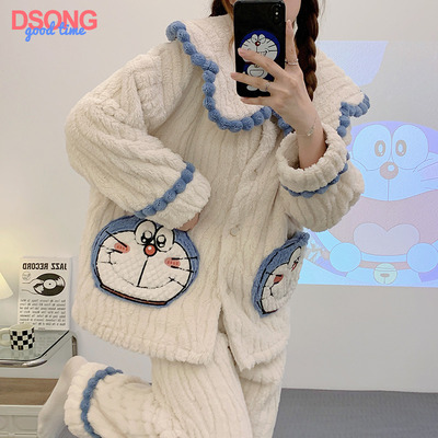 taobao agent Demi-season coral velvet insulated pijama, flannel winter uniform, for elementary school students