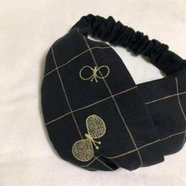 Японская повязка на голову, ободок, шапка, аксессуар для волос с бабочкой, бубен