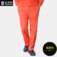 Желтые летние тонкие штаны