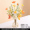 Желто - белый нарцисс маргаритка + железная ваза