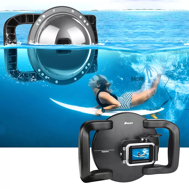 适用于gopro Hero10 9 8球面罩广角分水镜浮潜潜水鱼眼dome Port 适用于gopro Hero10 9 8球面罩广角分水镜浮潜潜水鱼眼dome Port