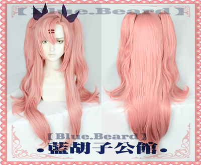 taobao agent [Blue beard] Zero zero cosplay wigs of cunning rabbit house Nichendmara tiger mouth double ponytail