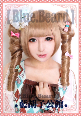 taobao agent [Blue beard] Special offer lolita/warm tea soft -hearted pudding sweet brown high -temperature silk cos wig