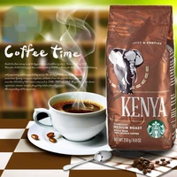 Мешок с настоящими Starbucks Kenya Kenya Kenya Coffee Beans/Coffee Powder 250G можно свести