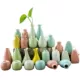 3/4 mảnh gốm sứ thơm bình trang trí nhỏ hộp đựng cây thủy canh nhà bán buôn trang trí hoa mini - Vase / Bồn hoa & Kệ