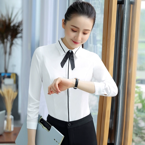 Осенняя рубашка для отеля для работы, лонгслив, комплект