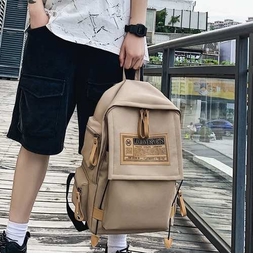 Модный школьный рюкзак, мужская вместительная и большая сумка через плечо для путешествий, коллекция 2021, для средней школы, подходит для студента