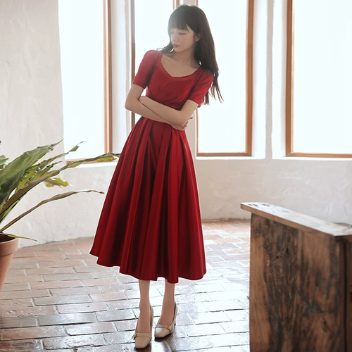 Летнее вечернее платье, бордовое свадебное платье, коллекция 2021, подходит для подростков