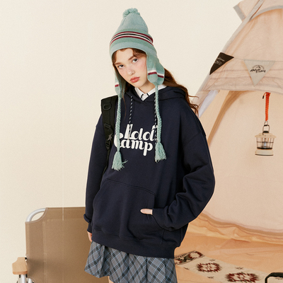 taobao agent Hoody, white retro sweatshirt with letters, top, American style