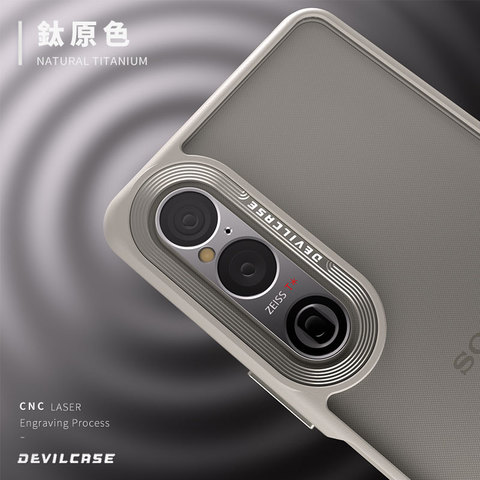 DEVILCASE Black Textured Camera Ring Matte Anti Slip iPhone Case