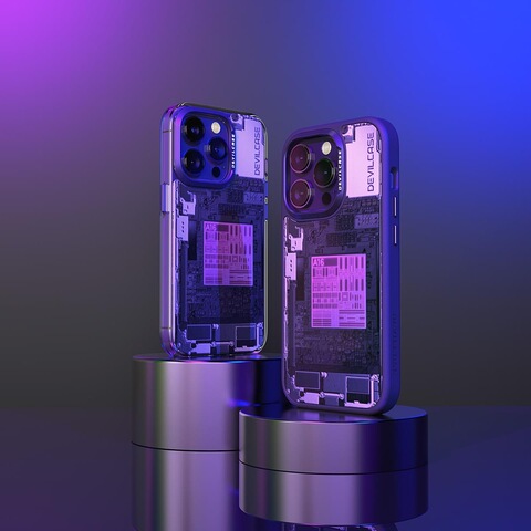 DEVILCASE Silver Streamlined Camera Tough Shockproof iPhone Case
